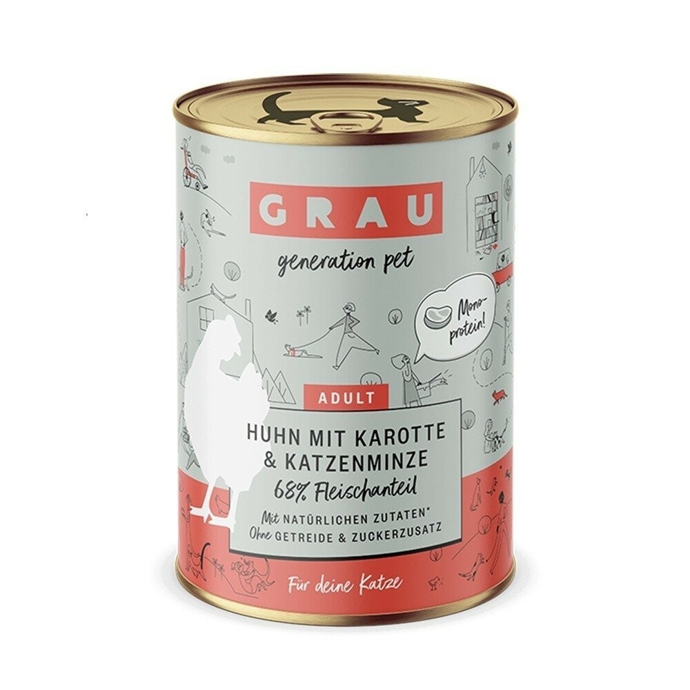 【旺生活】GRAU灰樂-經典主食貓罐 200G/400G 寵物罐頭 貓主食罐 經典主食 貓罐 德罐-規格圖9