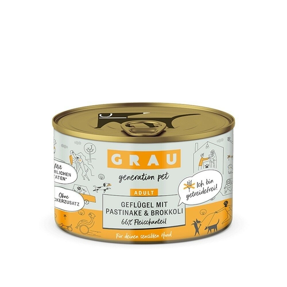 【旺生活】GRAU灰樂 經典主食犬罐 寵物罐頭 狗狗罐頭 主食罐 200G/400G 狗主食罐 德罐-規格圖9