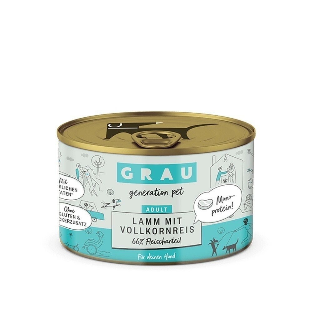 【旺生活】GRAU灰樂 經典主食犬罐 寵物罐頭 狗狗罐頭 主食罐 200G/400G 狗主食罐 德罐-規格圖9