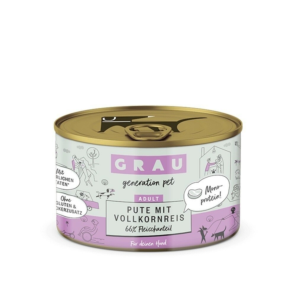 【旺生活】GRAU灰樂 經典主食犬罐 寵物罐頭 狗狗罐頭 主食罐 200G/400G 狗主食罐 德罐-規格圖9