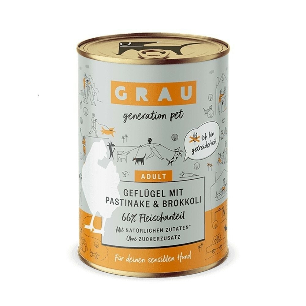 【旺生活】GRAU灰樂 經典主食犬罐 寵物罐頭 狗狗罐頭 主食罐 200G/400G 狗主食罐 德罐-規格圖9