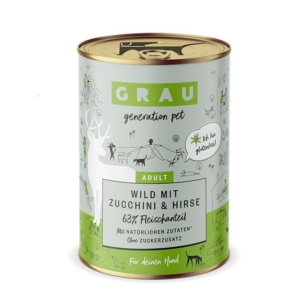 【旺生活】GRAU灰樂 經典主食犬罐 寵物罐頭 狗狗罐頭 主食罐 200G/400G 狗主食罐 德罐-規格圖9