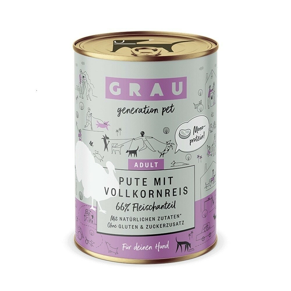 【旺生活】GRAU灰樂 經典主食犬罐 寵物罐頭 狗狗罐頭 主食罐 200G/400G 狗主食罐 德罐-規格圖9