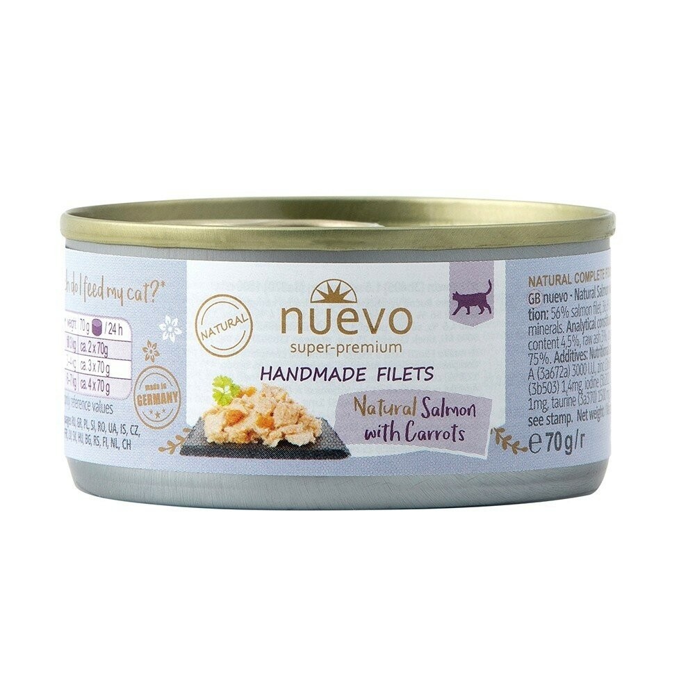 【旺生活】NUEVO新歡-精選菲力主食貓罐系列 貓罐70G 貓主食罐 餐罐 德國進口 菲力主食-規格圖10