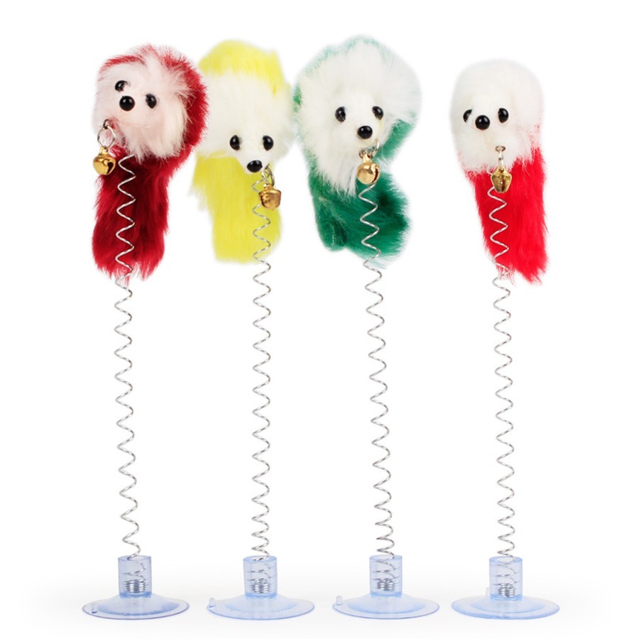 【WangLife】吸盤式彈簧逗貓棒 逗貓棒 貓玩具 寵物玩具 貓遊戲 固定式吸式逗貓棒式逗貓棒-細節圖3