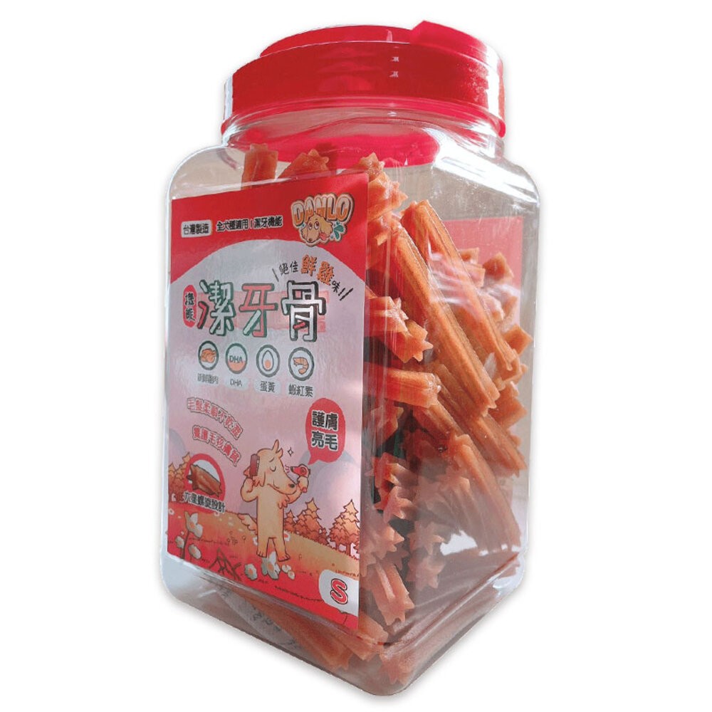 【旺生活】DANLO 丹露 機能潔牙骨 1000g/桶裝 狗零食 潔牙骨 犬用零食 寵物零食-規格圖7