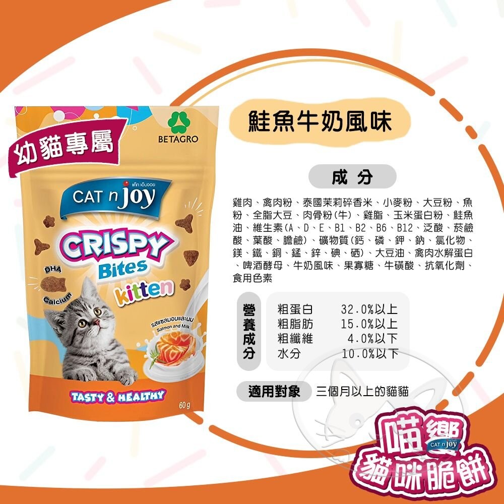 【旺生活】喵饗 喵響 貓咪脆餅 寵物零食 貓零食 餅乾 獎勵點心 60g 貓咪餅乾 海鮮口味-細節圖7