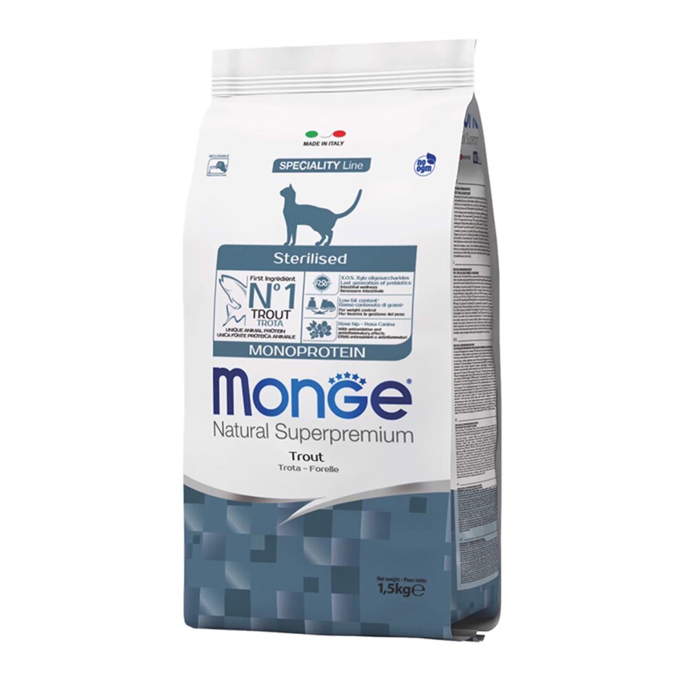 【旺生活】瑪恩吉 MONGE 天然無穀全能系列 貓飼料 1.5kg/400g 無穀全齡糧 天然無穀貓糧-規格圖8