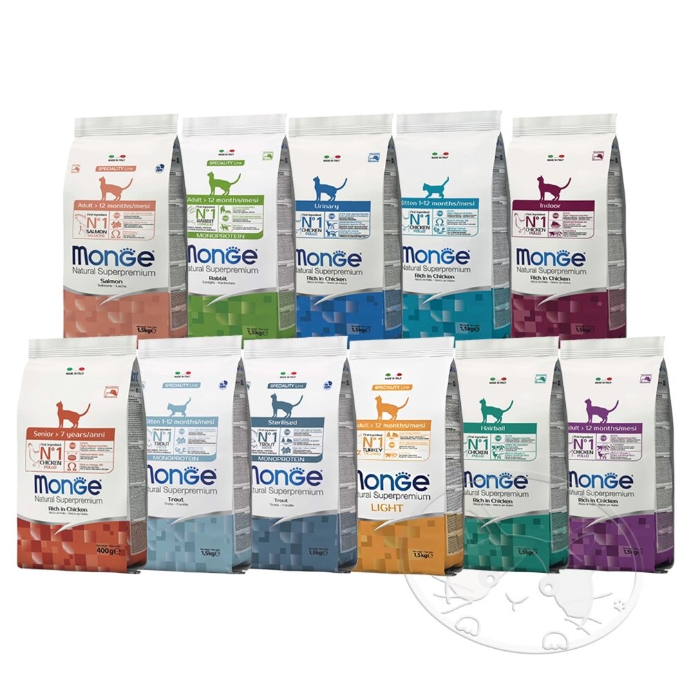 【旺生活】瑪恩吉 MONGE 天然無穀全能系列 貓飼料 分裝包500g 無穀全齡貓糧 天然無穀貓糧-細節圖2