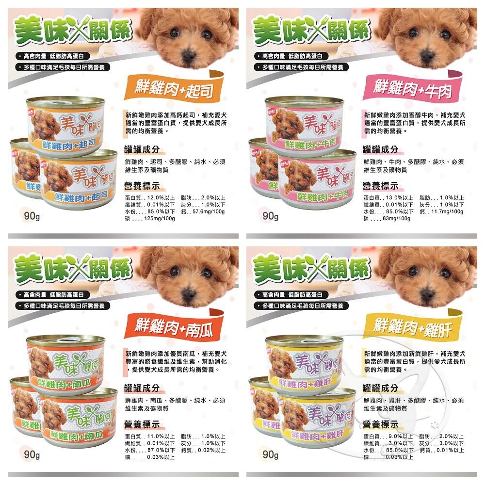 【旺生活】美味關係 鮮肉狗罐 狗狗主食罐 雞肉罐頭 主食餐罐 寵物罐頭 泰國產 90G/罐-細節圖8