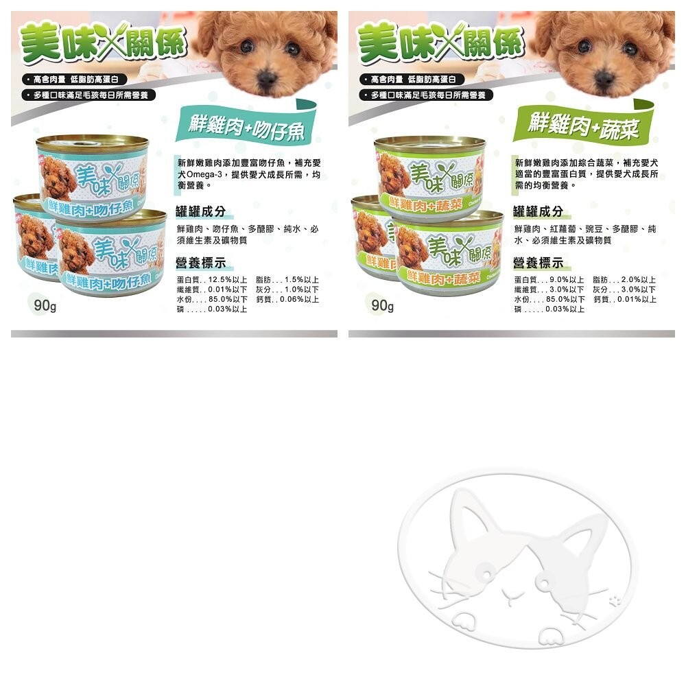 【旺生活】美味關係 鮮肉狗罐 狗狗主食罐 雞肉罐頭 主食餐罐 寵物罐頭 泰國產 90G/罐-細節圖9