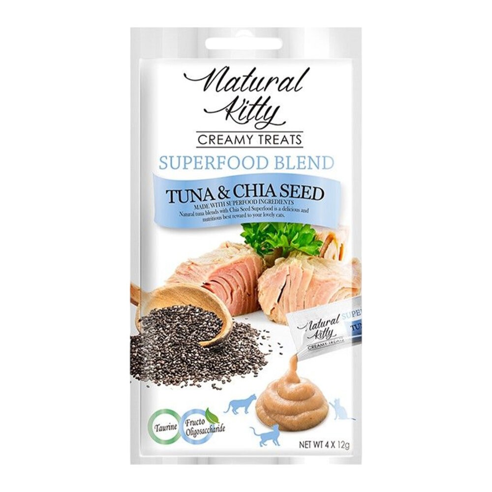 【旺生活】Natural Kitty 自然小貓 超級食物營養肉泥系列 4條入 貓零食 貓肉泥  寵物點心-規格圖7