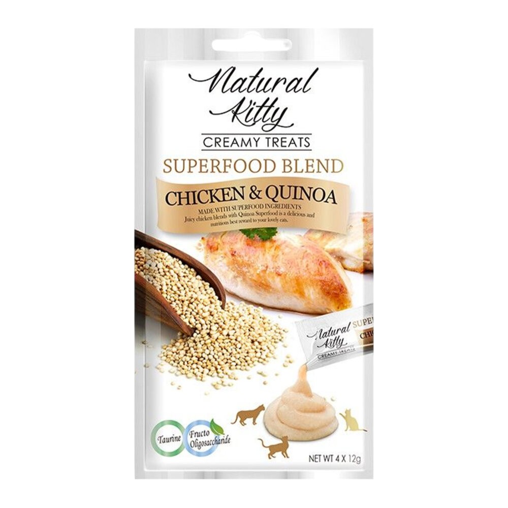 【旺生活】Natural Kitty 自然小貓 超級食物營養肉泥系列 4條入 貓零食 貓肉泥  寵物點心-規格圖7