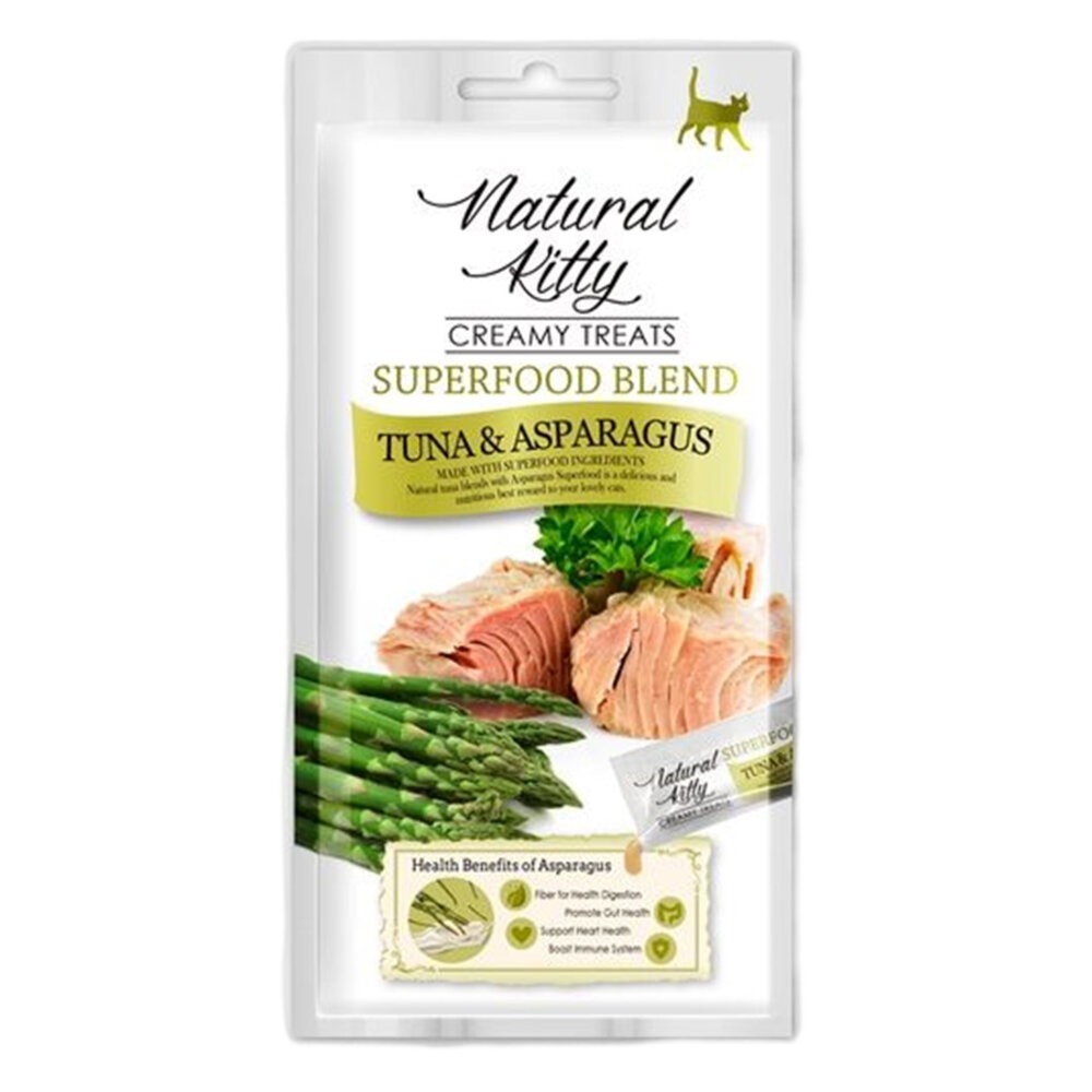 【旺生活】Natural Kitty 自然小貓 超級食物營養肉泥系列 4條入 貓零食 貓肉泥  寵物點心-規格圖7