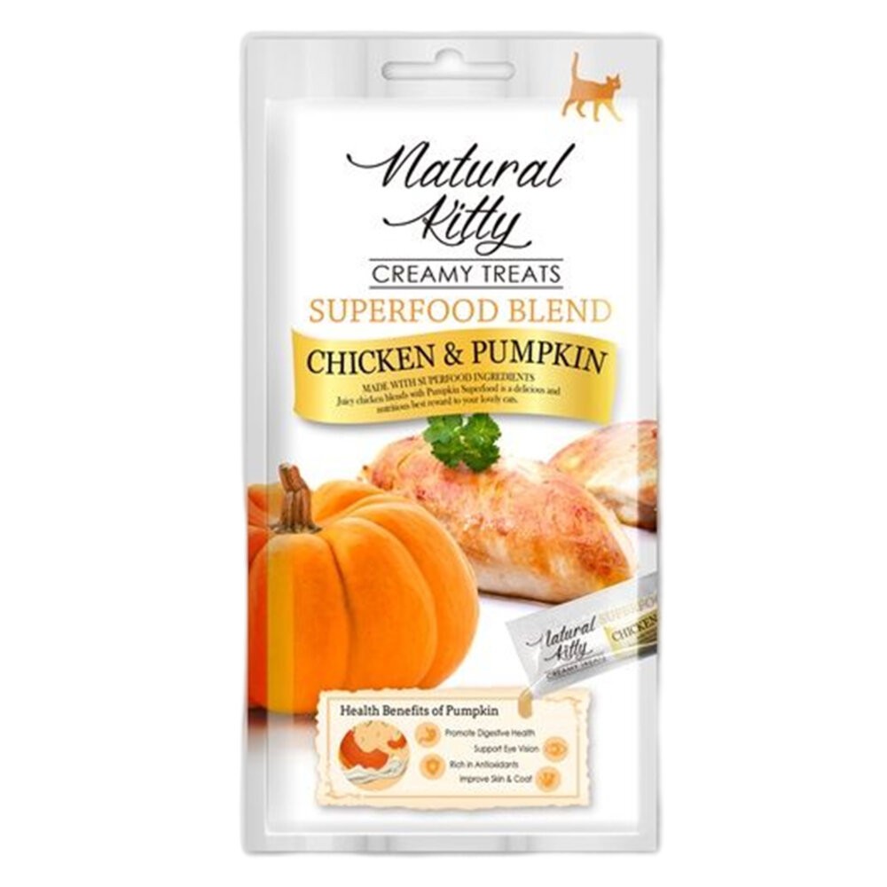 【旺生活】Natural Kitty 自然小貓 超級食物營養肉泥系列 4條入 貓零食 貓肉泥  寵物點心-規格圖7