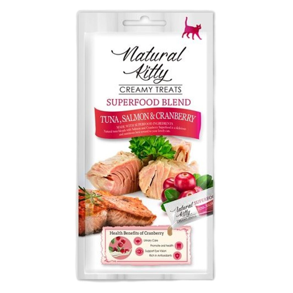 【旺生活】Natural Kitty 自然小貓 超級食物營養肉泥系列 4條入 貓零食 貓肉泥  寵物點心-規格圖7