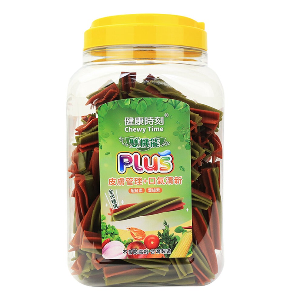 【旺生活】健康時刻 螺旋多效潔牙骨 全犬種桶裝/小型犬桶裝/雙機能桶裝  家庭號桶裝 潔牙骨-規格圖6