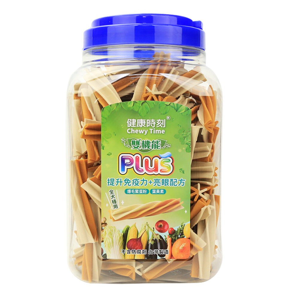 【旺生活】健康時刻 螺旋多效潔牙骨 全犬種桶裝/小型犬桶裝/雙機能桶裝  家庭號桶裝 潔牙骨-規格圖6