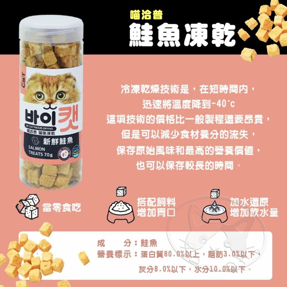 【旺生活】喵洽普 By Cat 凍乾美食系列 貓咪點心 寵物零食 貓凍乾 貓零食-細節圖5
