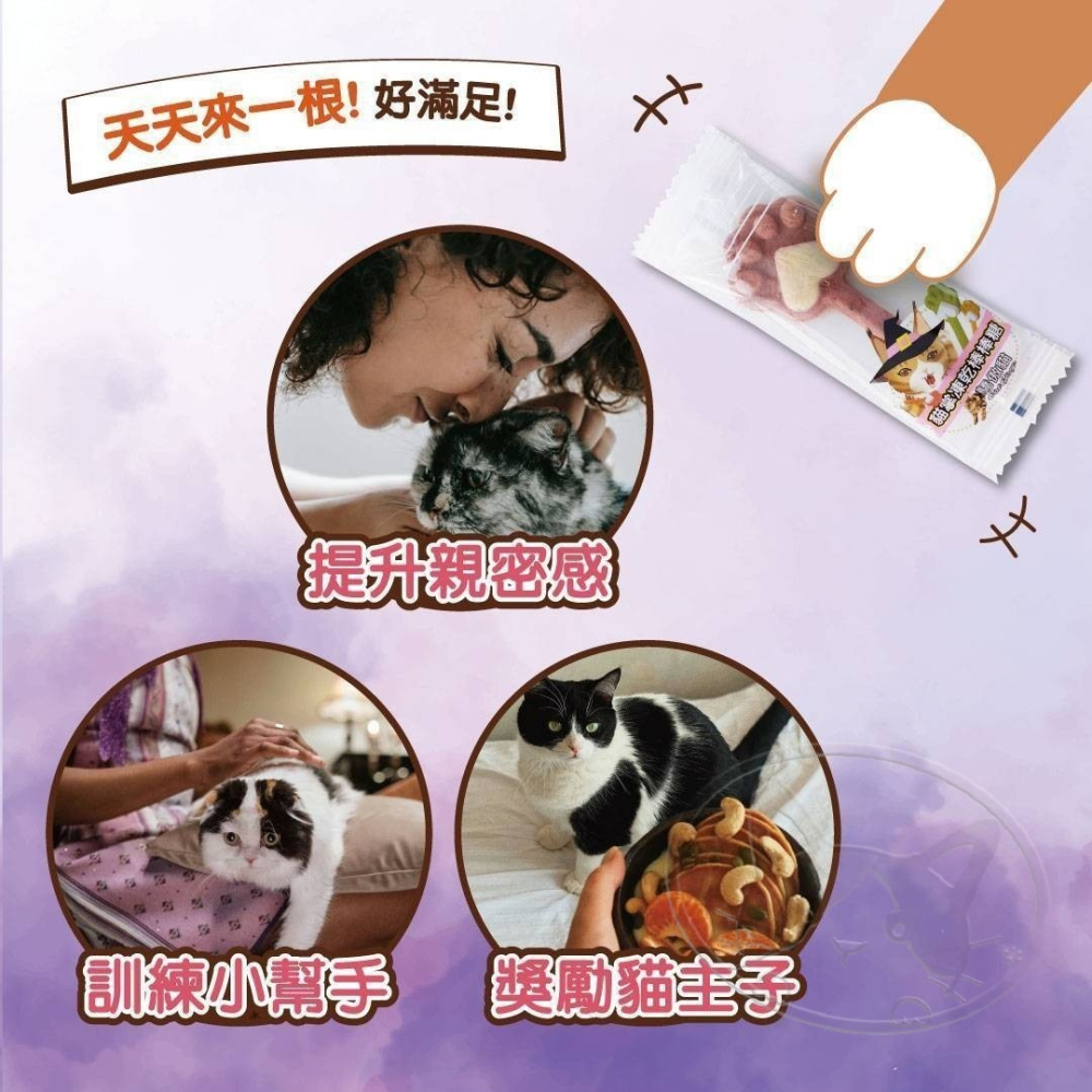 【WangLife】Cat Glory 驕傲貓 貓掌凍乾棒棒糖 3g/單入 貓咪零食 貓餅乾-細節圖5