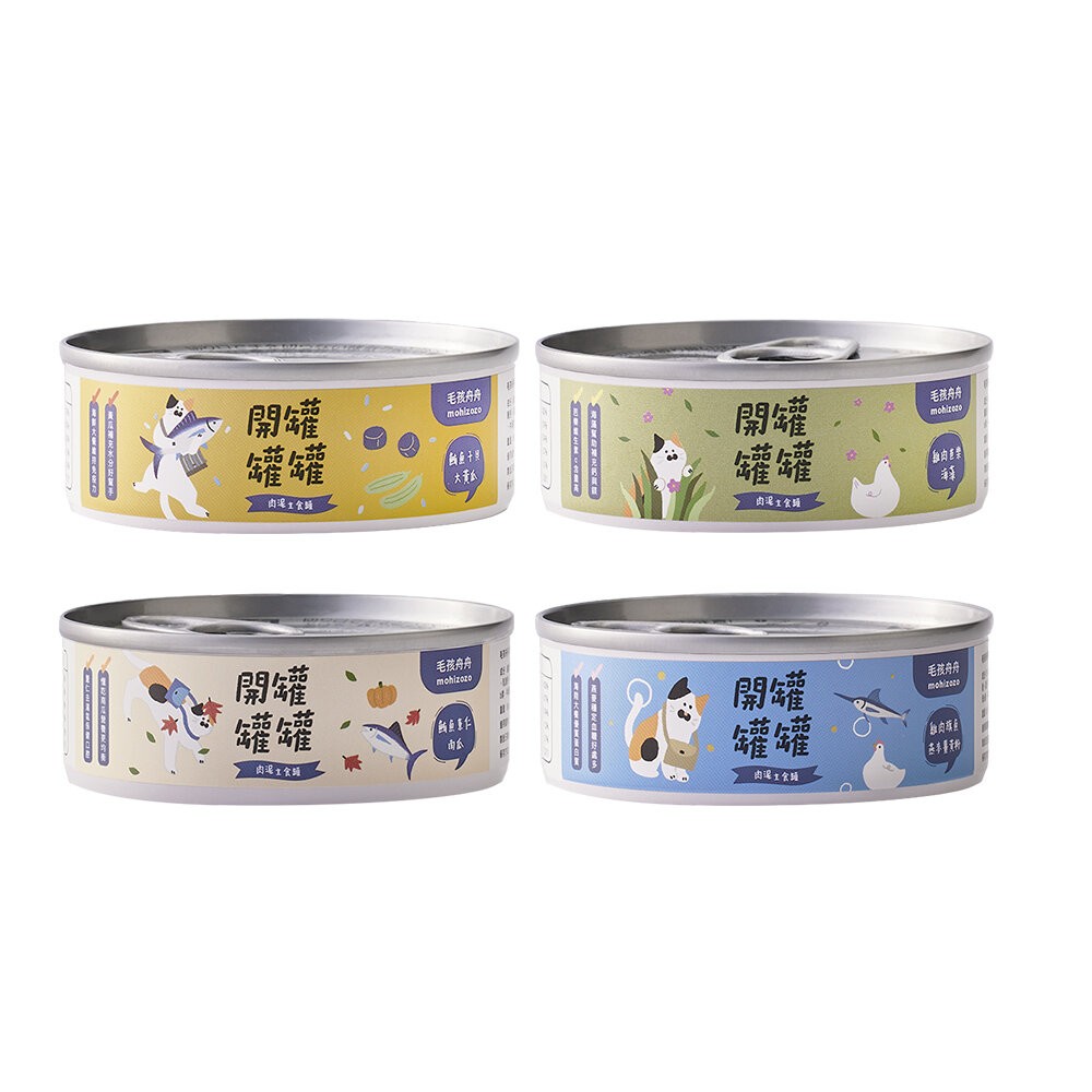 【旺生活】毛孩舟舟 開罐罐罐 ! 肉泥貓主食罐 80g 【箱購24入組】貓罐頭 貓主食罐-規格圖10