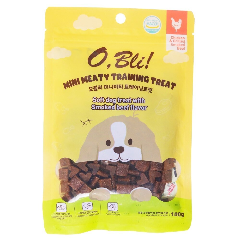 【旺生活】O,Bli! 噢，比利！潔牙小點心 100g 軟式小點心 狗零食 狗點心 韓國原裝-規格圖11