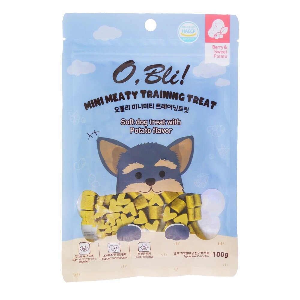 【旺生活】O,Bli! 噢，比利！潔牙小點心 100g 軟式小點心 狗零食 狗點心 韓國原裝-規格圖11
