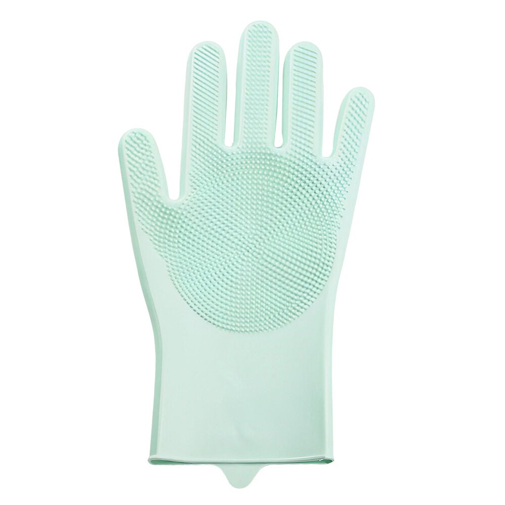 【旺生活】矽膠萬用清潔手套 耐高溫 清潔手套 矽膠手套 洗碗手套 韓國洗碗手套刷 洗寵物-規格圖9