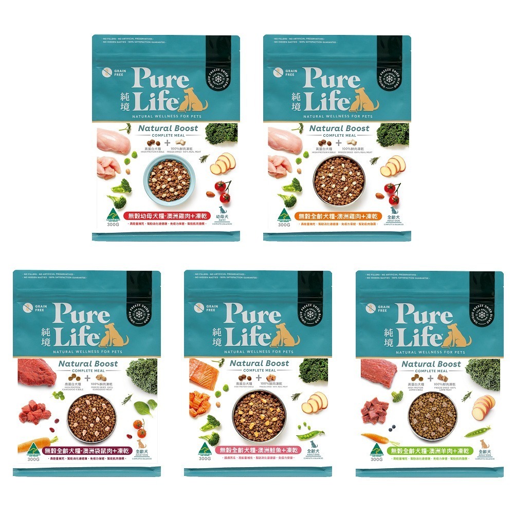 【WangLife】Pure Life 純境 無穀凍乾犬糧系列︱300g 1.8kg 8kg︱狗飼料 純境凍乾飼料-細節圖5