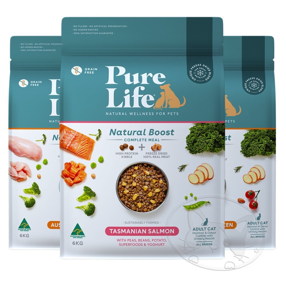 【旺生活】Pure Life 純境 無穀凍乾貓糧系列︱300g/1.5KG/6KG︱貓飼料 寵物飼料-細節圖2