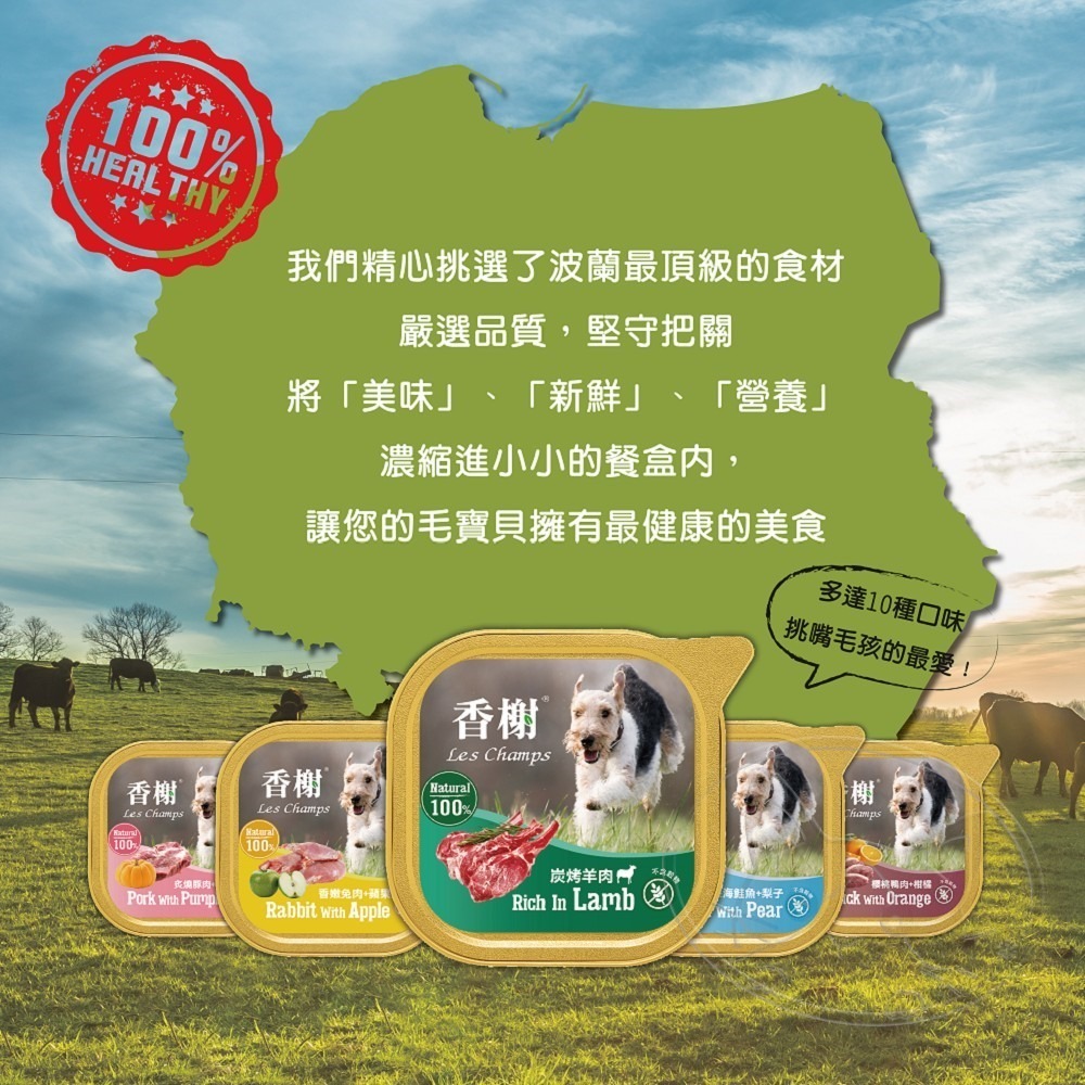 【WangLife】Les Champs 香榭餐盒 100g 【10盒/箱】 狗罐 餐盒 香榭 犬罐頭-細節圖6