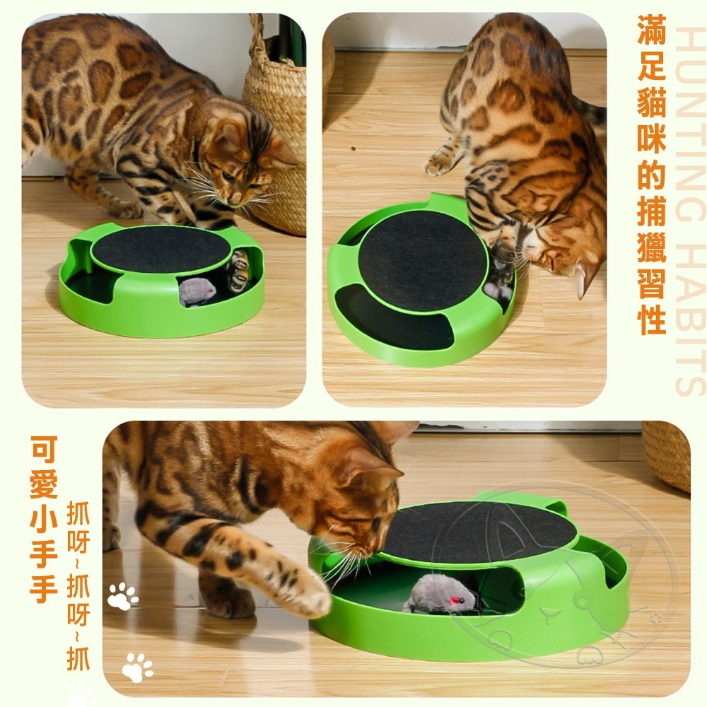 【WangLife】無影小老鼠旋轉貓轉盤 老鼠轉盤 貓轉盤 貓玩具 逗貓玩具 寵物玩具  貓咪轉盤-細節圖7