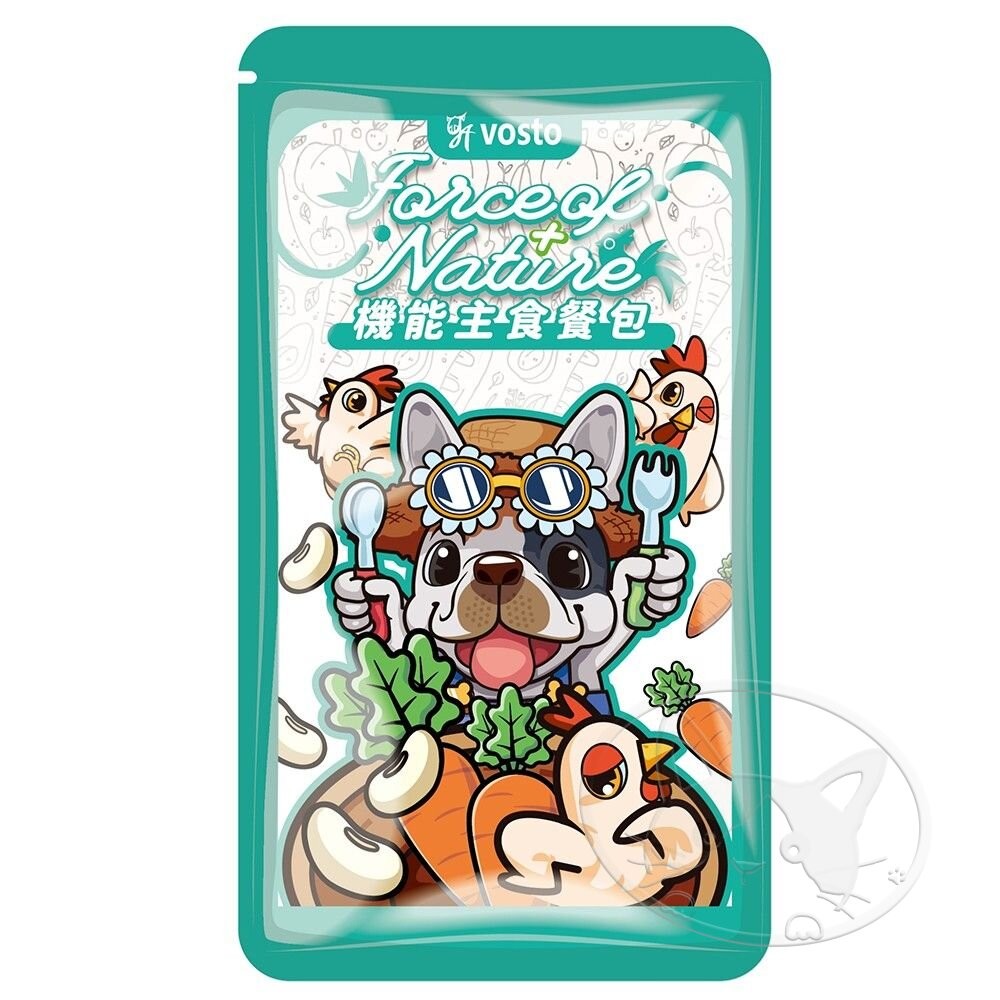 【旺生活】VOSTO 犬用機能主食餐包 100g 補水餐包 蛋白質補充 狗餐包 寵物餐包 寵物點心-細節圖2