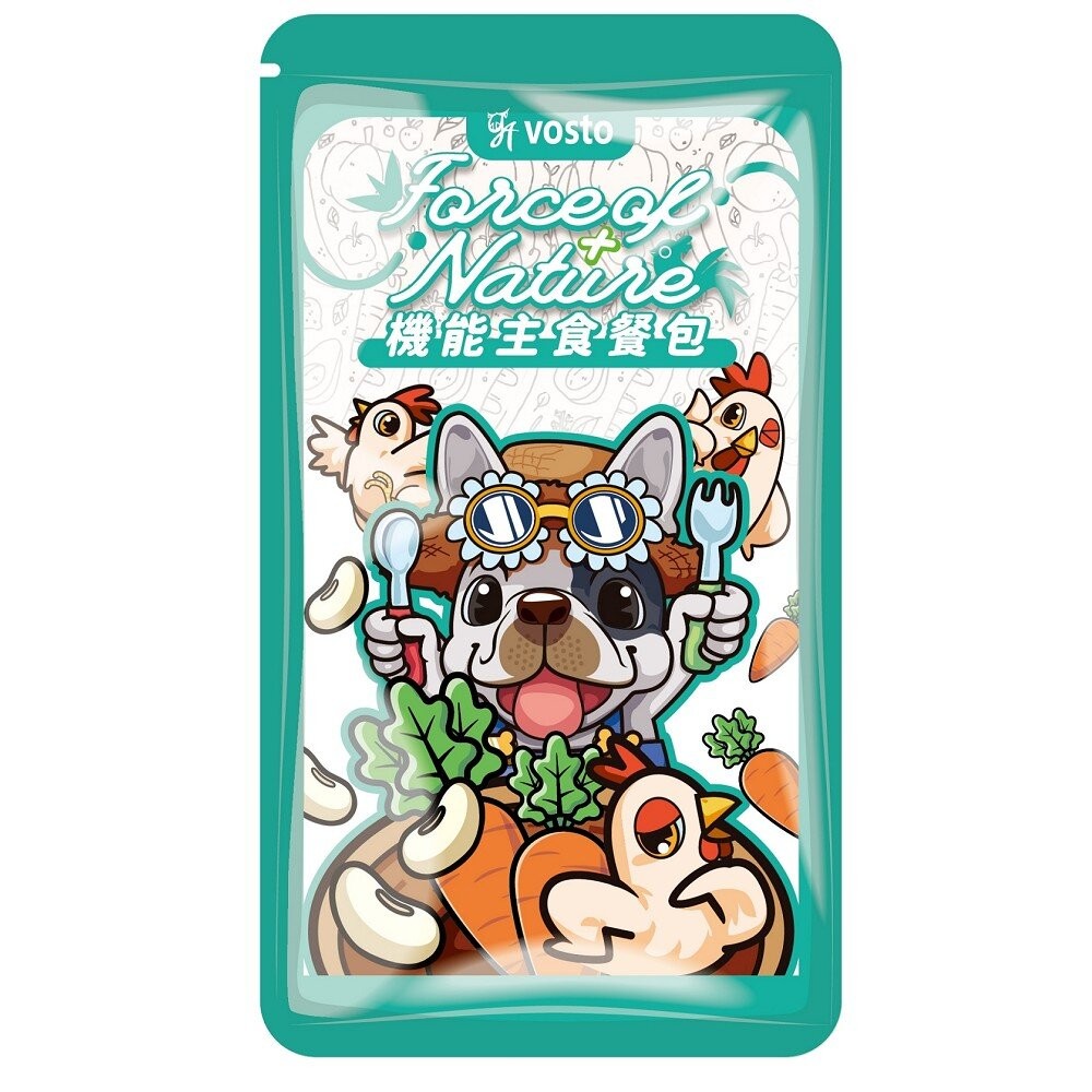 【旺生活】VOSTO 犬用機能主食餐包 100g 補水餐包 蛋白質補充 狗餐包 寵物餐包 寵物點心-規格圖6