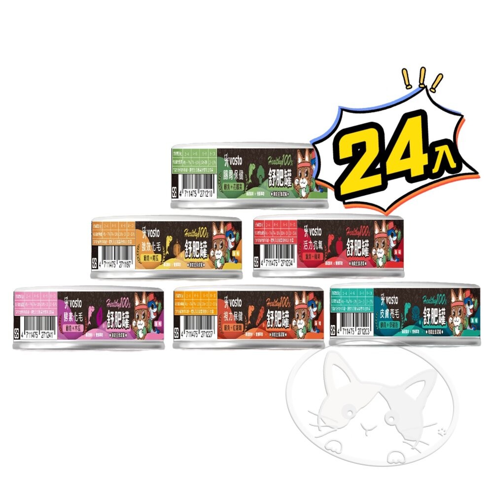 【旺生活】VOSTO 舒肥罐 50g【整箱24入組】主食泥罐 貓罐頭 主食罐 寵物罐頭 泥食-細節圖2