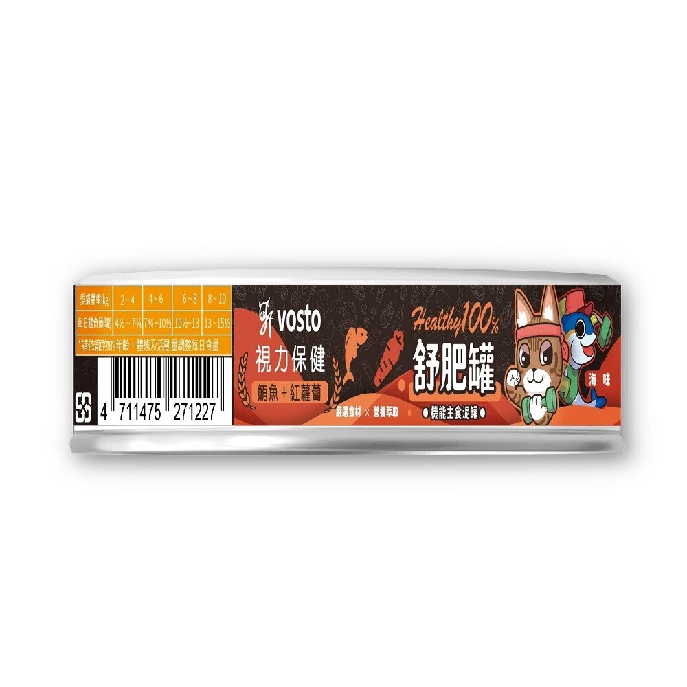 【旺生活】VOSTO 舒肥罐 50g【整箱24入組】主食泥罐 貓罐頭 主食罐 寵物罐頭 泥食-規格圖8