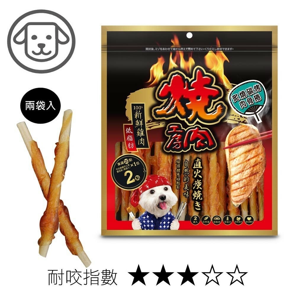 【旺生活】燒肉工房 炭燒肉乾全系列 (含點數截角/大包裝/內有2小包) 寵物零食 燒肉工房-規格圖10