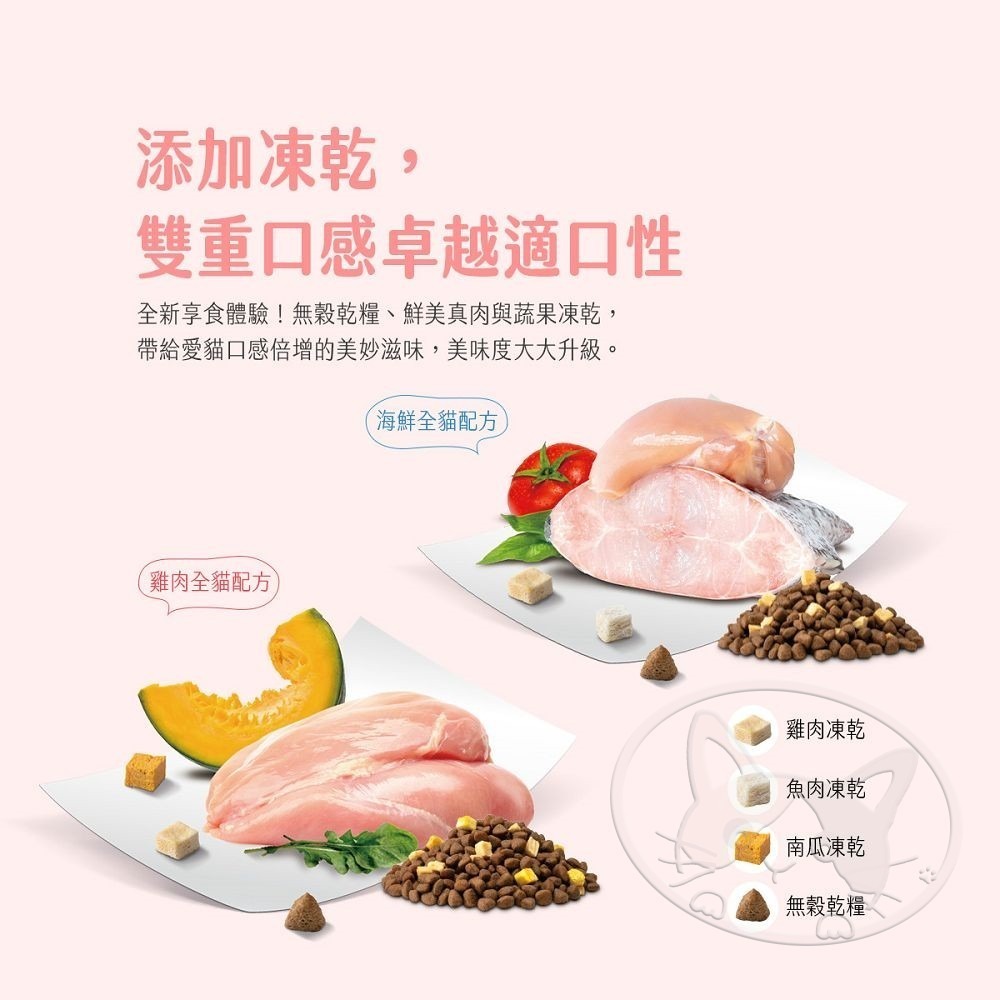 【WangLife】Natural KItty 自然小貓 低碳無穀凍乾糧︱800g/1.8kg︱凍乾貓糧-細節圖6
