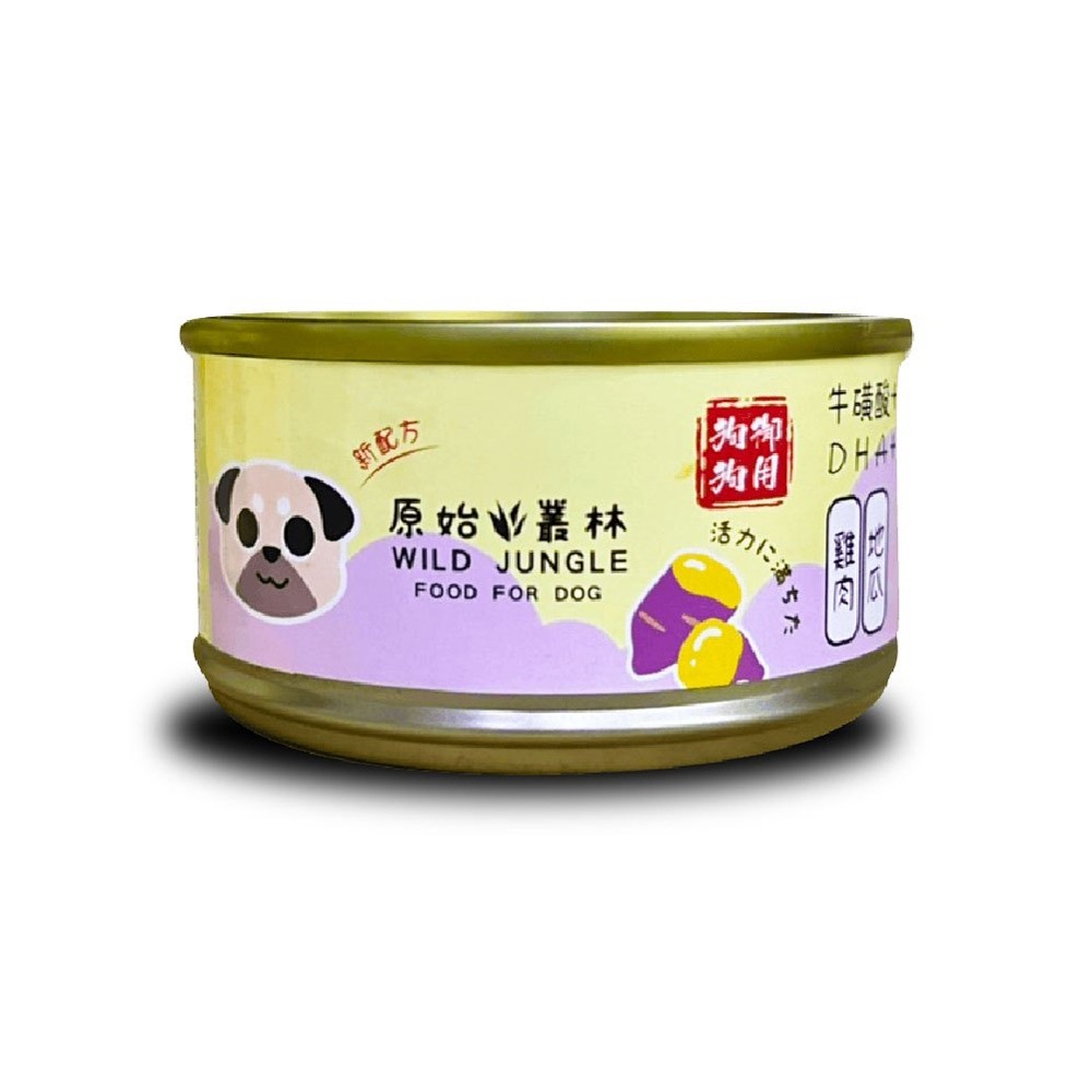 【WangLife】原始叢林【整箱24入組】無穀雞肉絲狗罐頭 狗副食館 80g 6種口味 犬罐 狗罐頭-規格圖9