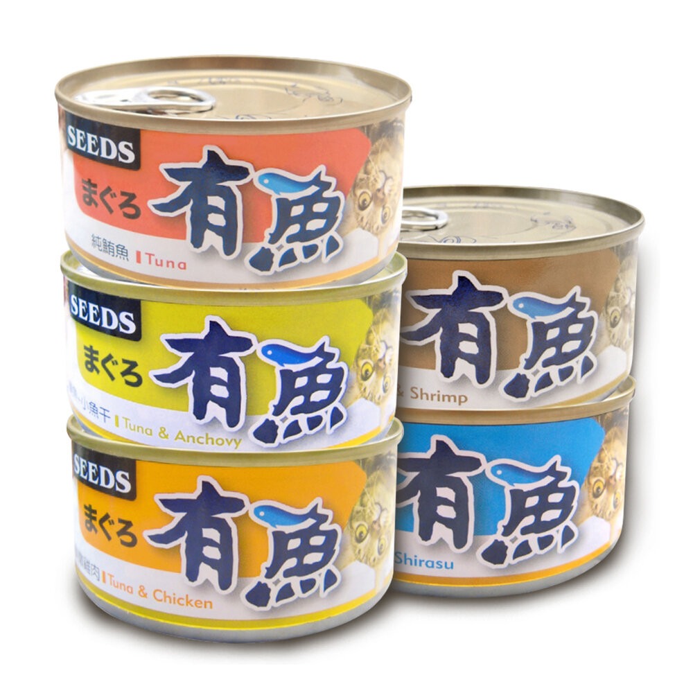 【旺生活】SEEDS惜時 有魚貓餐罐 170g 24入/半箱 鮪魚罐 雞肉罐 貓咪罐頭 貓咪罐 貓餐盒-規格圖10