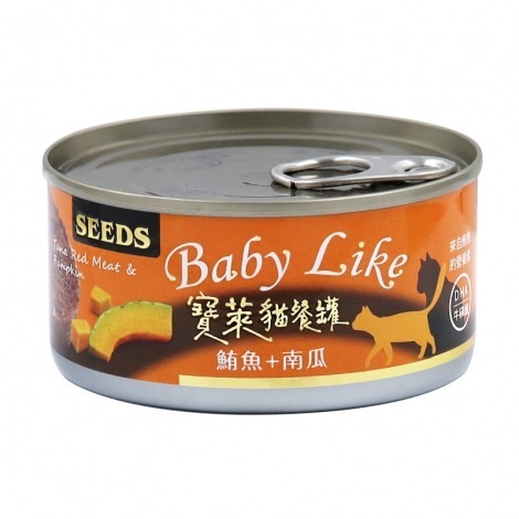 【旺生活】SEEDS惜時 Baby Like 寶萊貓餐罐 貓主食罐 170g 48入/箱 鮪魚罐 貓罐-規格圖11