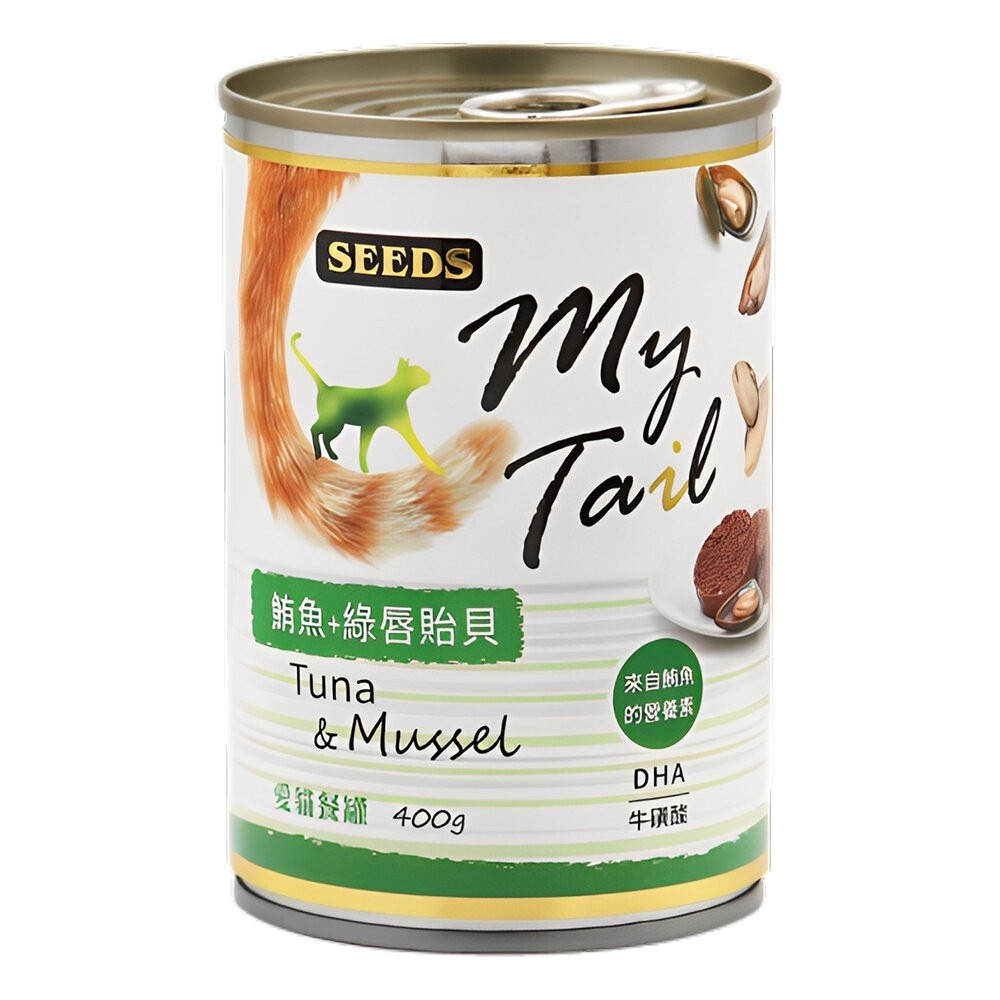 【旺生活】SEEDS惜時 My Tail 愛貓餐罐400g 24入/箱 貓罐 貓罐 紅肉鮪魚貓罐-規格圖9