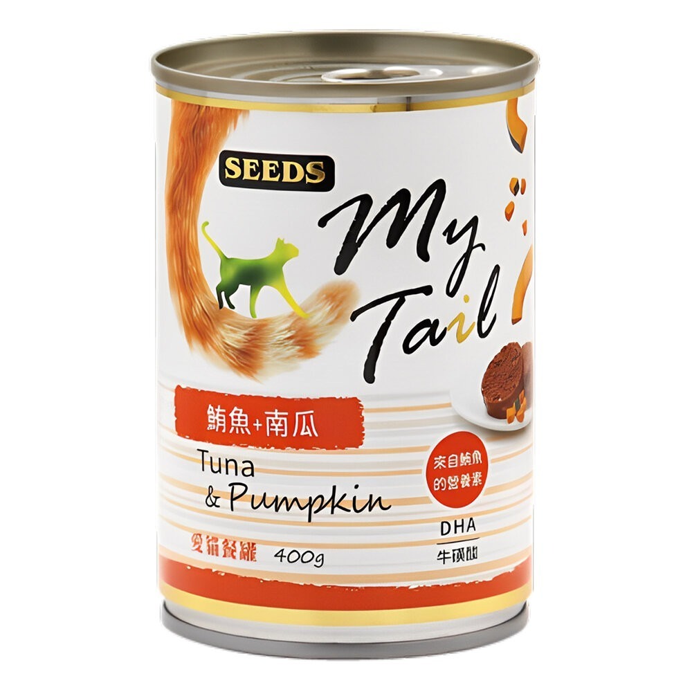 【旺生活】SEEDS惜時 My Tail 愛貓餐罐400g 24入/箱 貓罐 貓罐 紅肉鮪魚貓罐-規格圖9