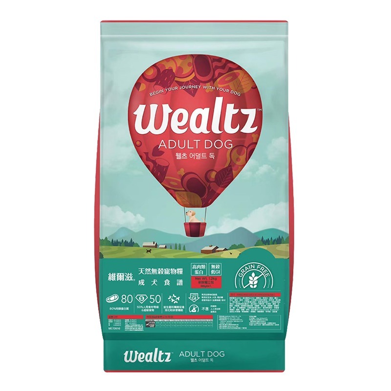 【WangLife】Wealtz 維爾滋 全系列∣吸氧夾鏈獨立包 300g∣ 天然無穀狗飼料 韓國品牌飼料 犬糧-規格圖11