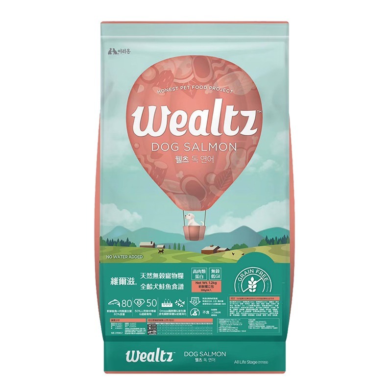 【WangLife】Wealtz 維爾滋 全系列∣吸氧夾鏈獨立包 300g∣ 天然無穀狗飼料 韓國品牌飼料 犬糧-規格圖11