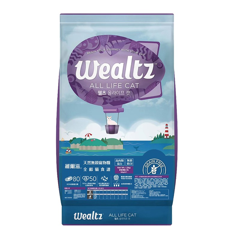 【WangLife】Wealtz 維爾滋 全系列∣吸氧夾鏈獨立包 300g∣ 天然無穀貓飼料 韓國品牌飼料 貓糧-規格圖10