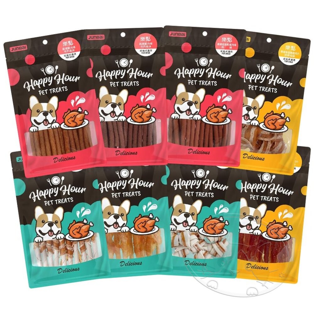 【旺生活】Happy Hour 樂點 寵物零食 狗零食 牛皮骨 潔牙骨 肉類零食 鮮雞零食-細節圖2