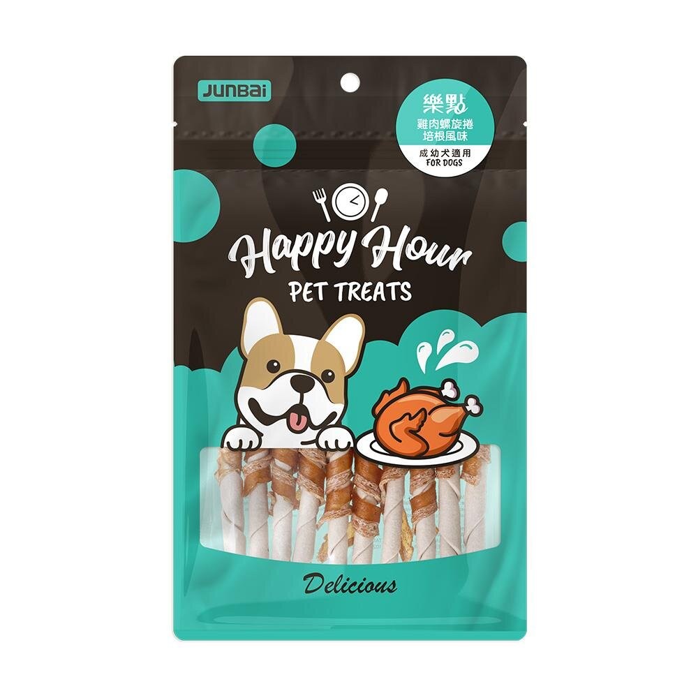 【旺生活】Happy Hour 樂點 寵物零食 狗零食 牛皮骨 潔牙骨 肉類零食 鮮雞零食-規格圖10