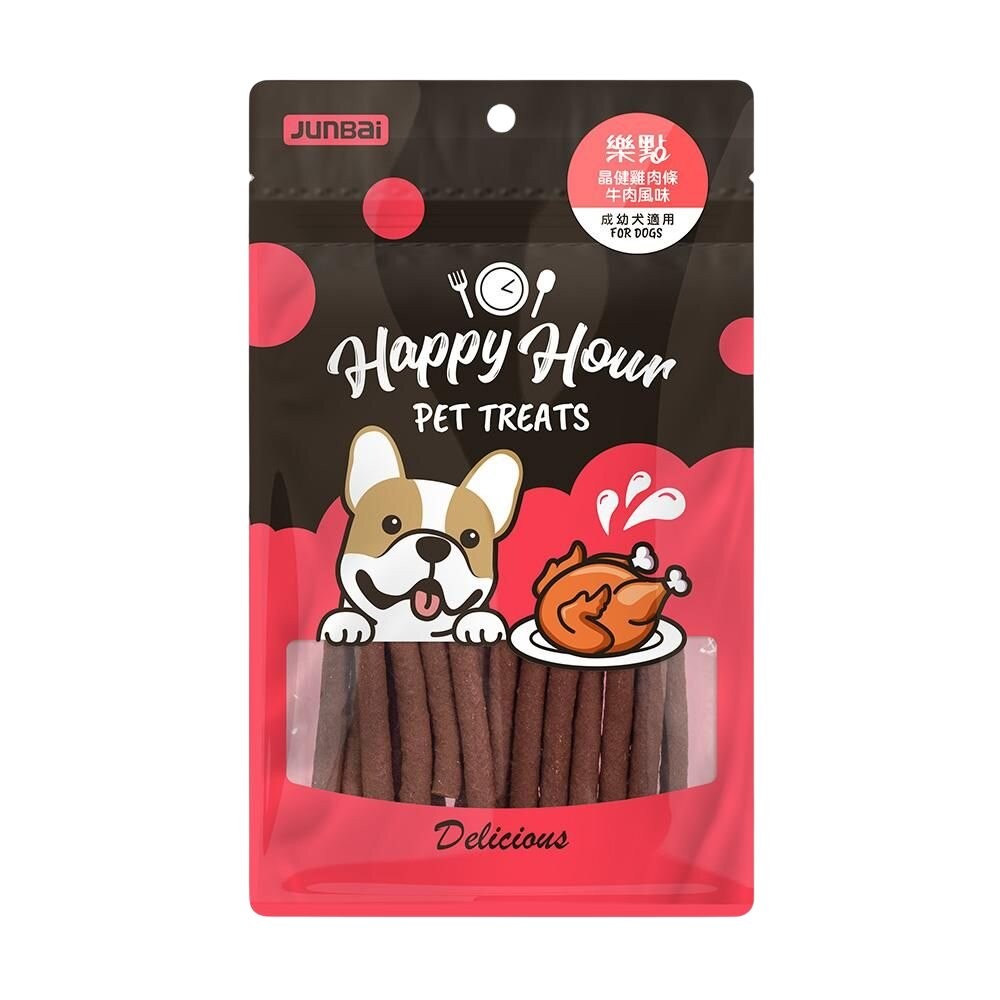 【旺生活】Happy Hour 樂點 寵物零食 狗零食 牛皮骨 潔牙骨 肉類零食 鮮雞零食-規格圖10