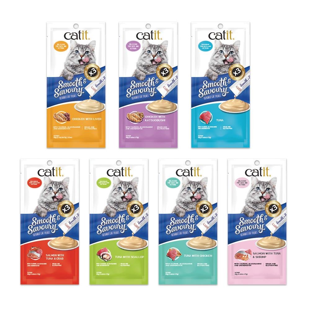 【WangLife】Catit嘿卡堤 鮮溜肉泥系列 15克*4條入 貓肉泥 寵物肉泥 寵物點心 貓零食-細節圖6